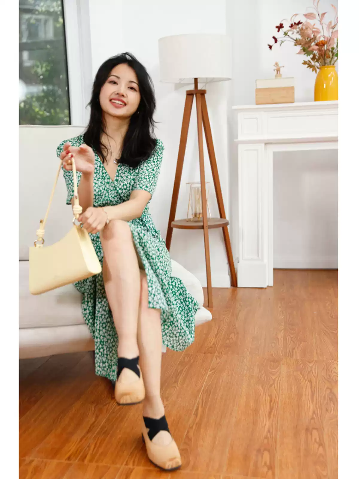 春的色彩 6A级真丝 春日碎花裙连衣裙桑蚕丝裙子新款女夏季长裙